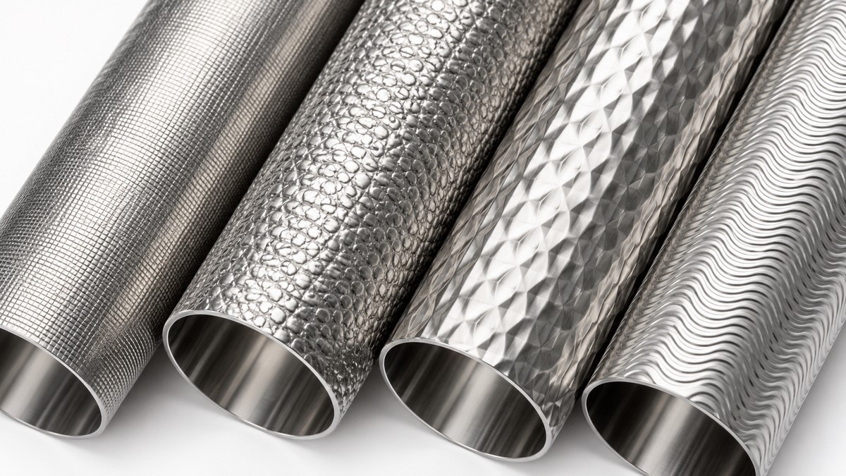 Metal tubes with textured surfaces (1)