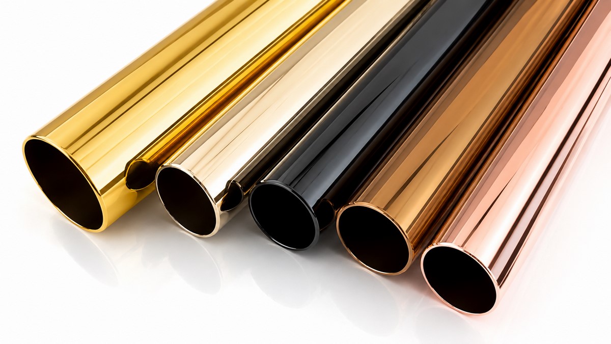 Reflective metallic tubes in harmony (1)