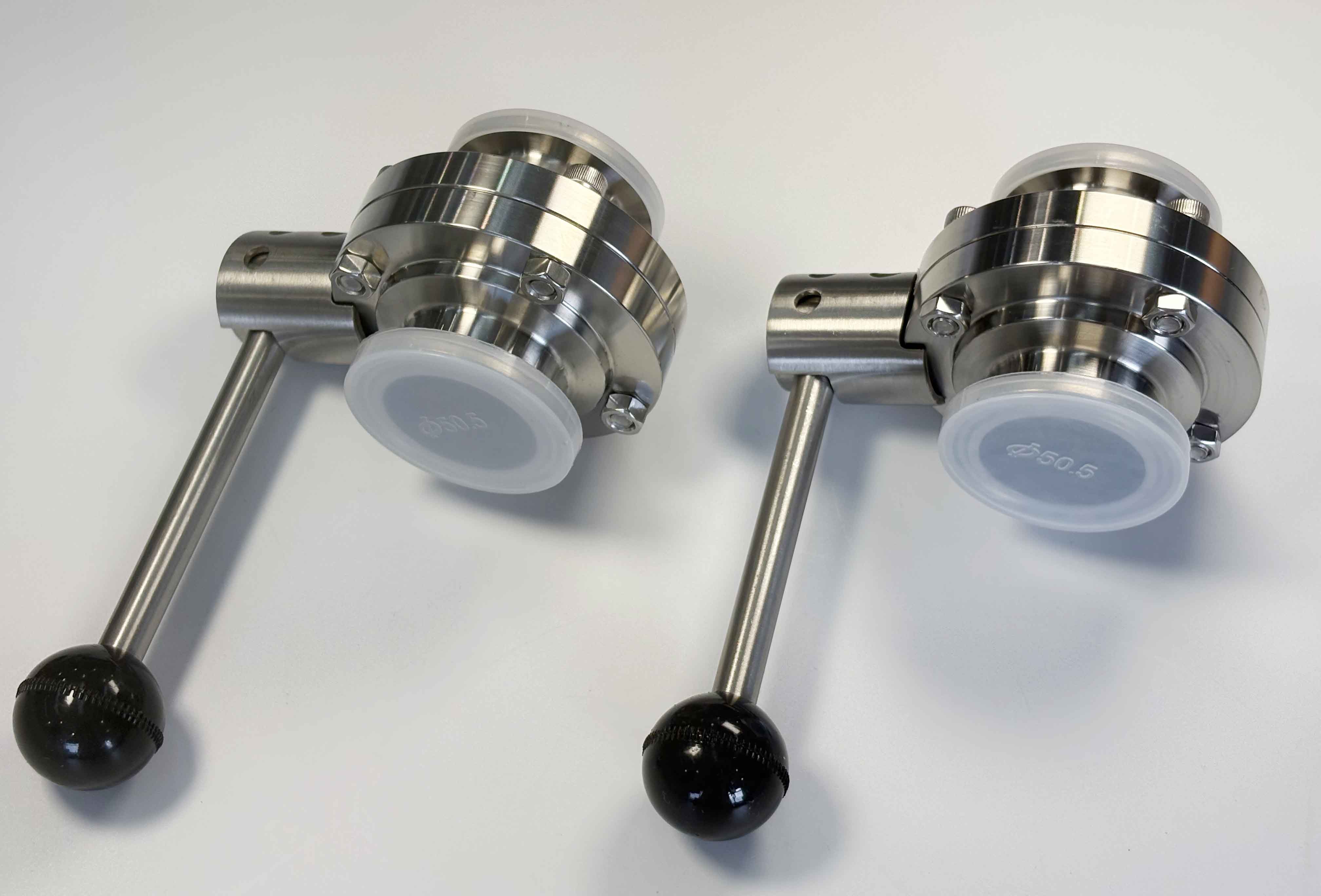 Sanitary Stainless Steel Butterfly Valve with Handle