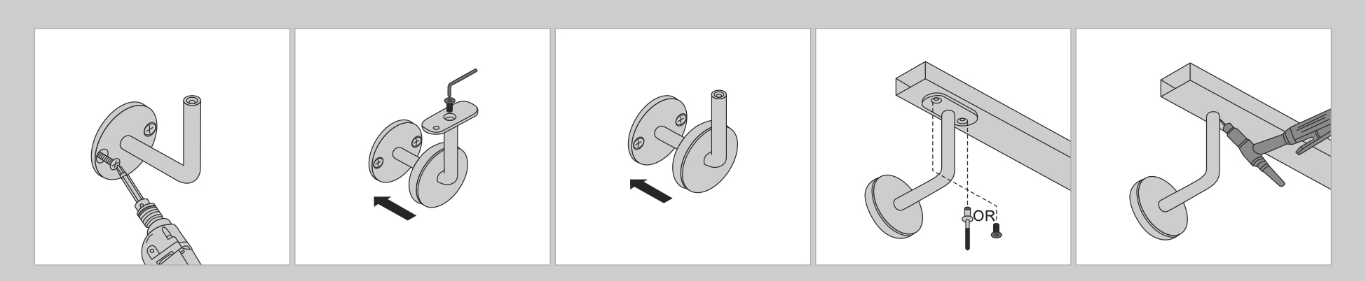 handrail bracket installation