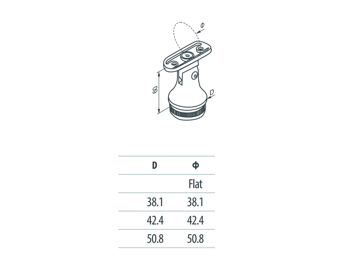 handrail bracket drawing