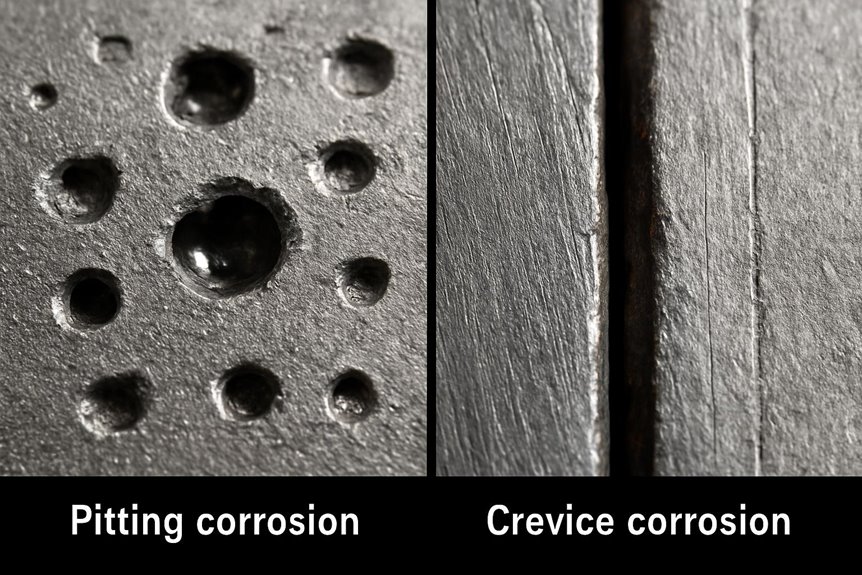 localized corrosion in confined spaces