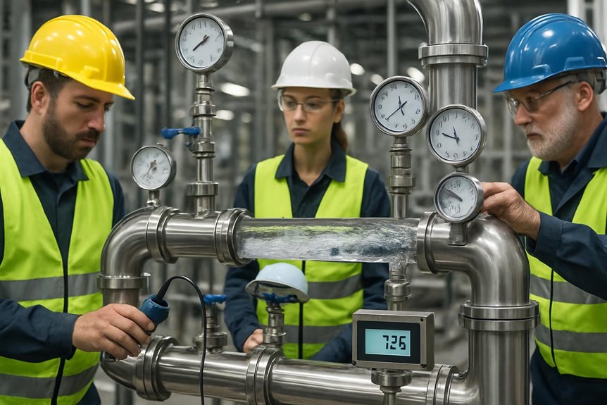 hydrostatic testing stainless steel
