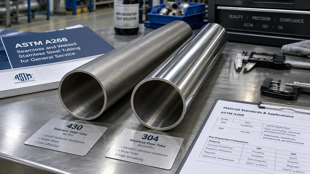 standards for 430 stainless steel